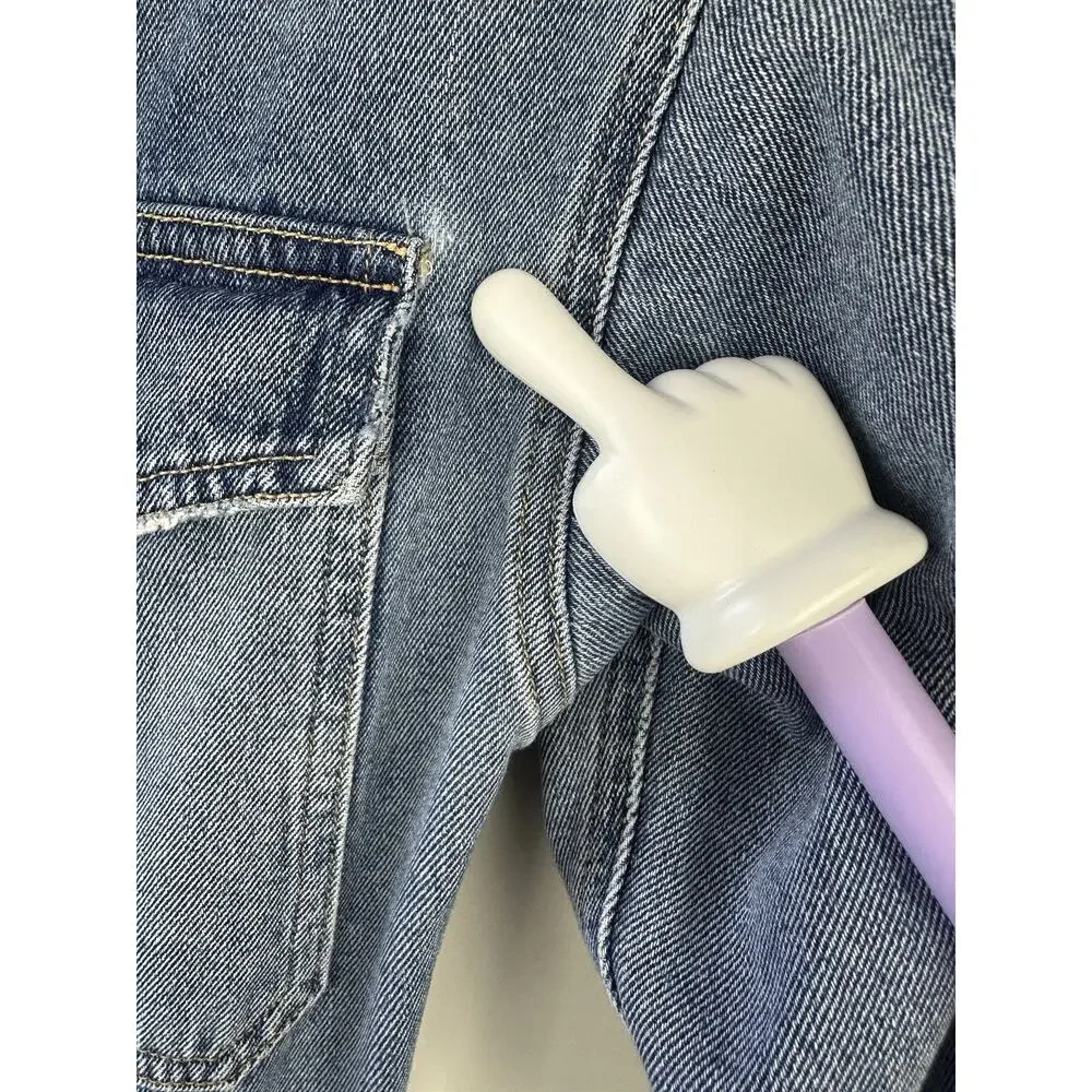 Citizens of Humanity Distressed Marta Denim Jumpsuit Blue Jean Coveralls Small - Picture 7 of 16